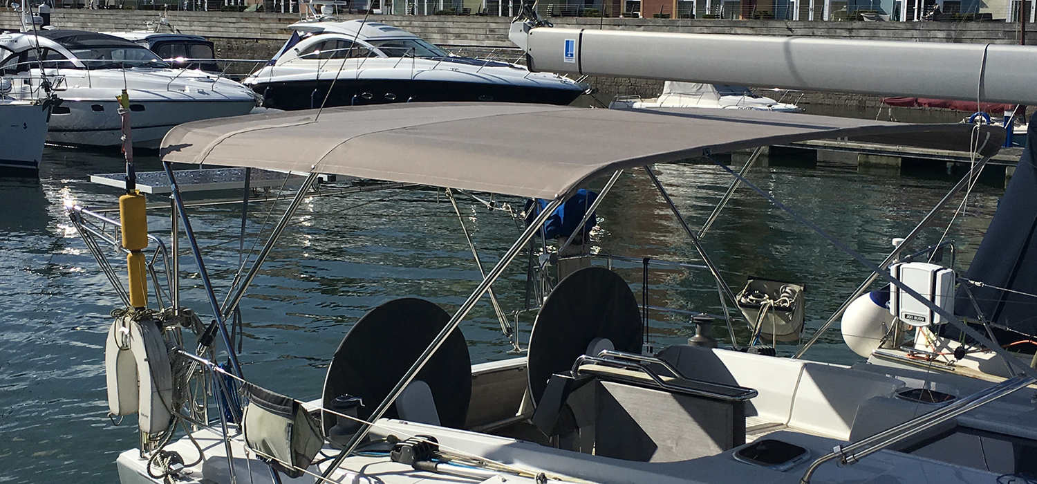 Bimini Bimini, designed and made by Dart Sails and Covers